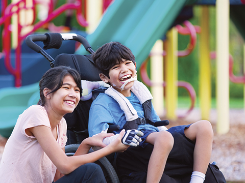 children at playground