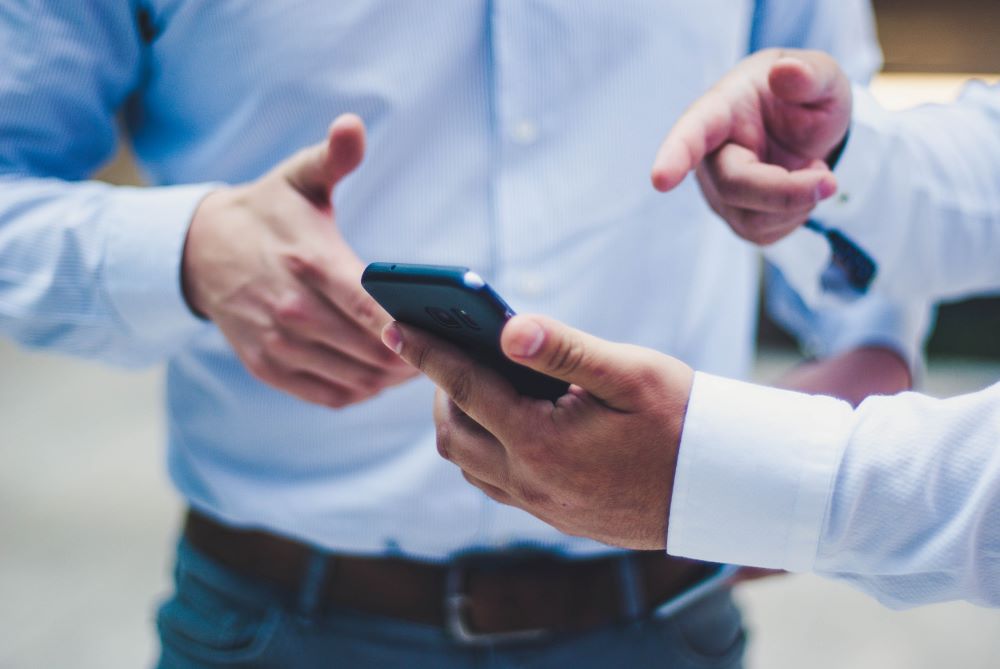assisting with questions on a mobile device