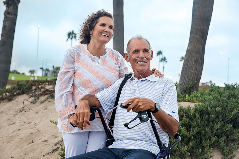 Smiling Couple Outside