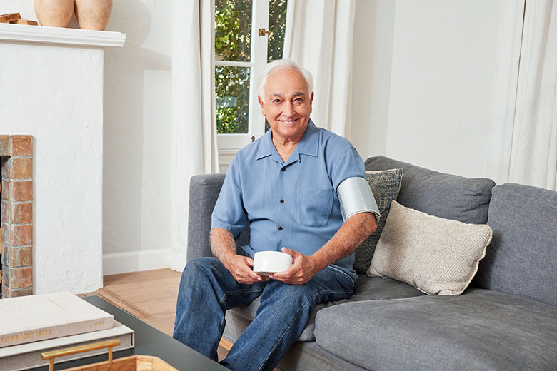 DiseaseManagement WhiteMale TakingBloodPressure LivingRoom2