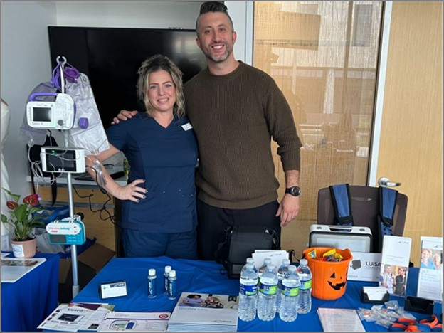 Julie and Dominick representing Lincare's Enteral Division at a DME Fair