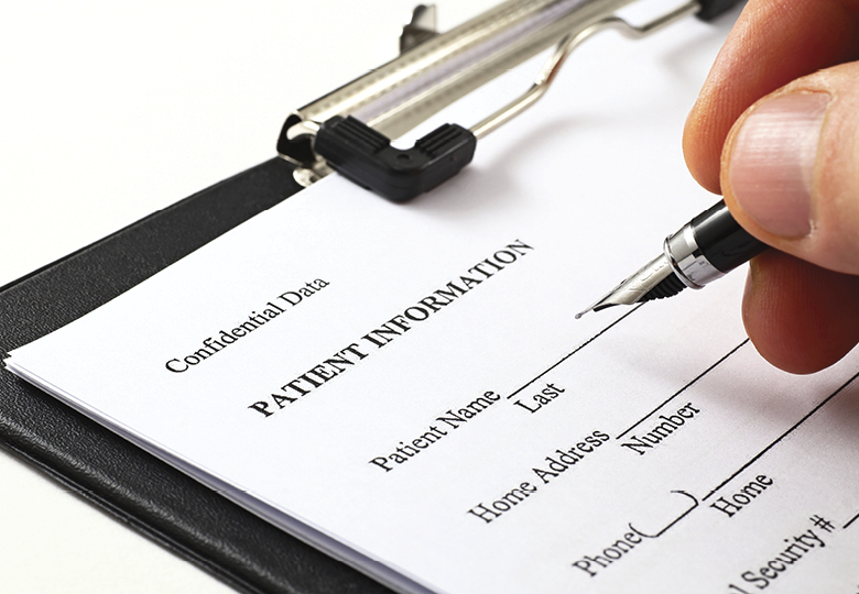 Patient information form