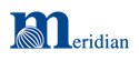 Meridian logo in blue