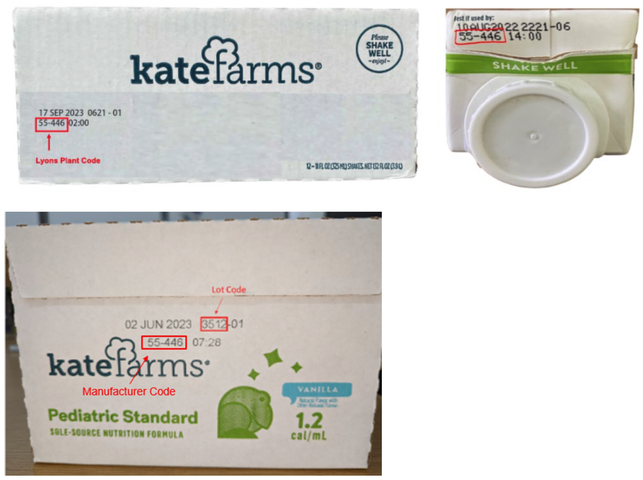 Kate Farms recall product labels